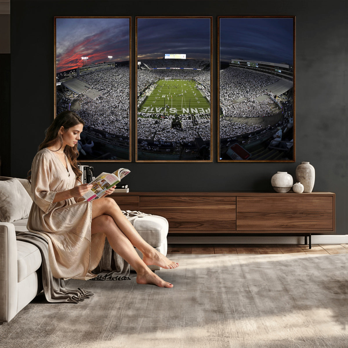 59877-MGV-CV-36X24 - Penn State University Nittany Lions Football Team Print