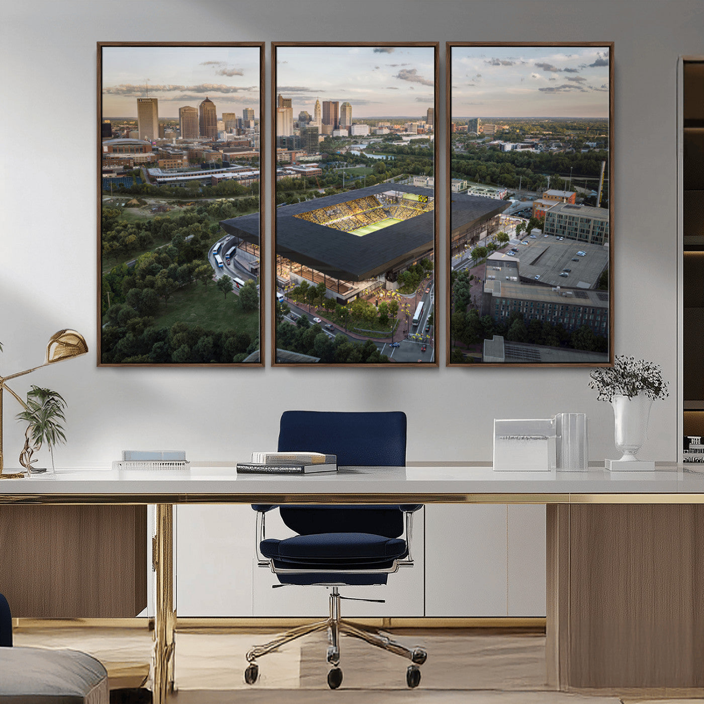 MGV-FC-48X32-3P - Columbus Crew Soccer Team Print - Columbus Crew Stadium Wall Art, Columbus Crew Soccer Wall Art