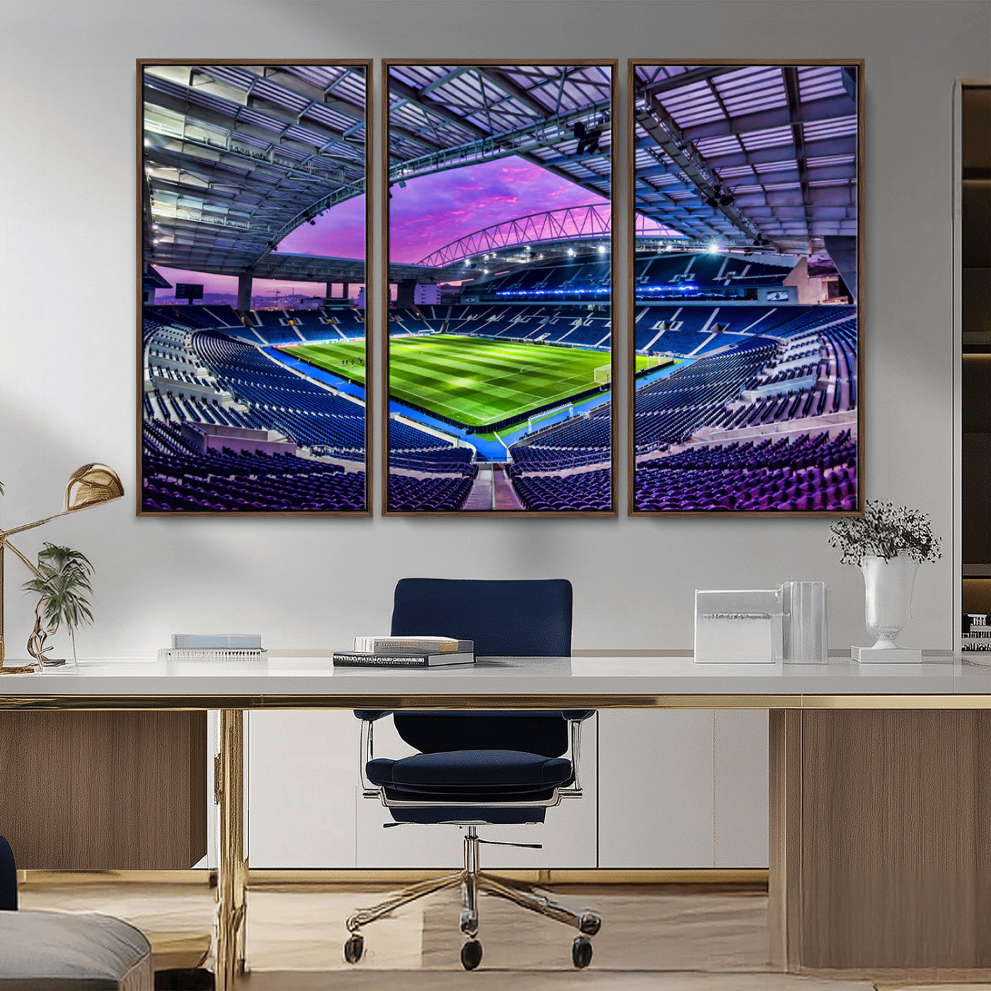 MGV-FC-48X32-3P - FC Porto Soccer Team Print Canvas- Dragon Stadium Wall Art Canvas Print