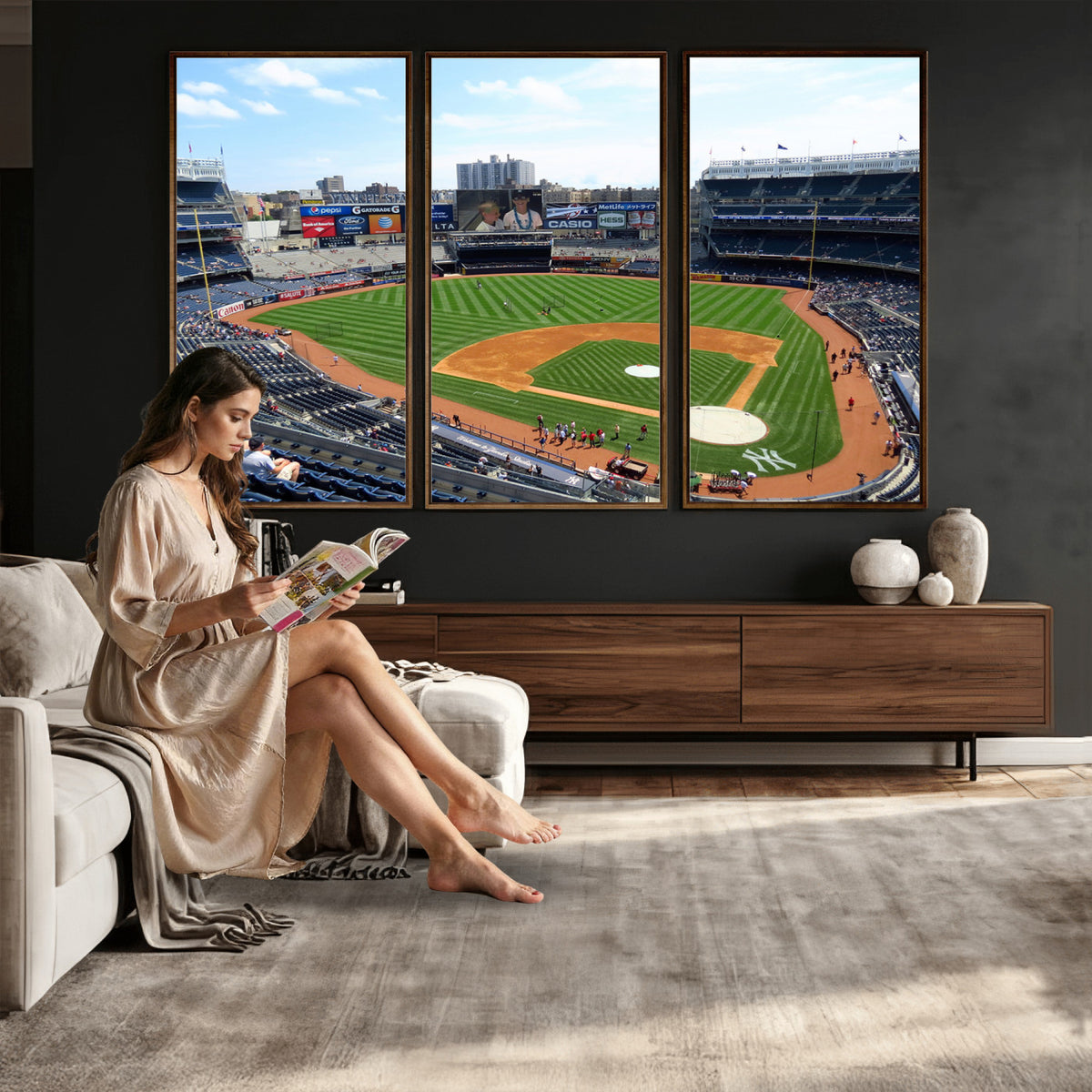 98047-MGV-CV-36X24 - Buffalo Bills Stadium Wall Art, Buffalo Bills Decor, NFL Fan Gift