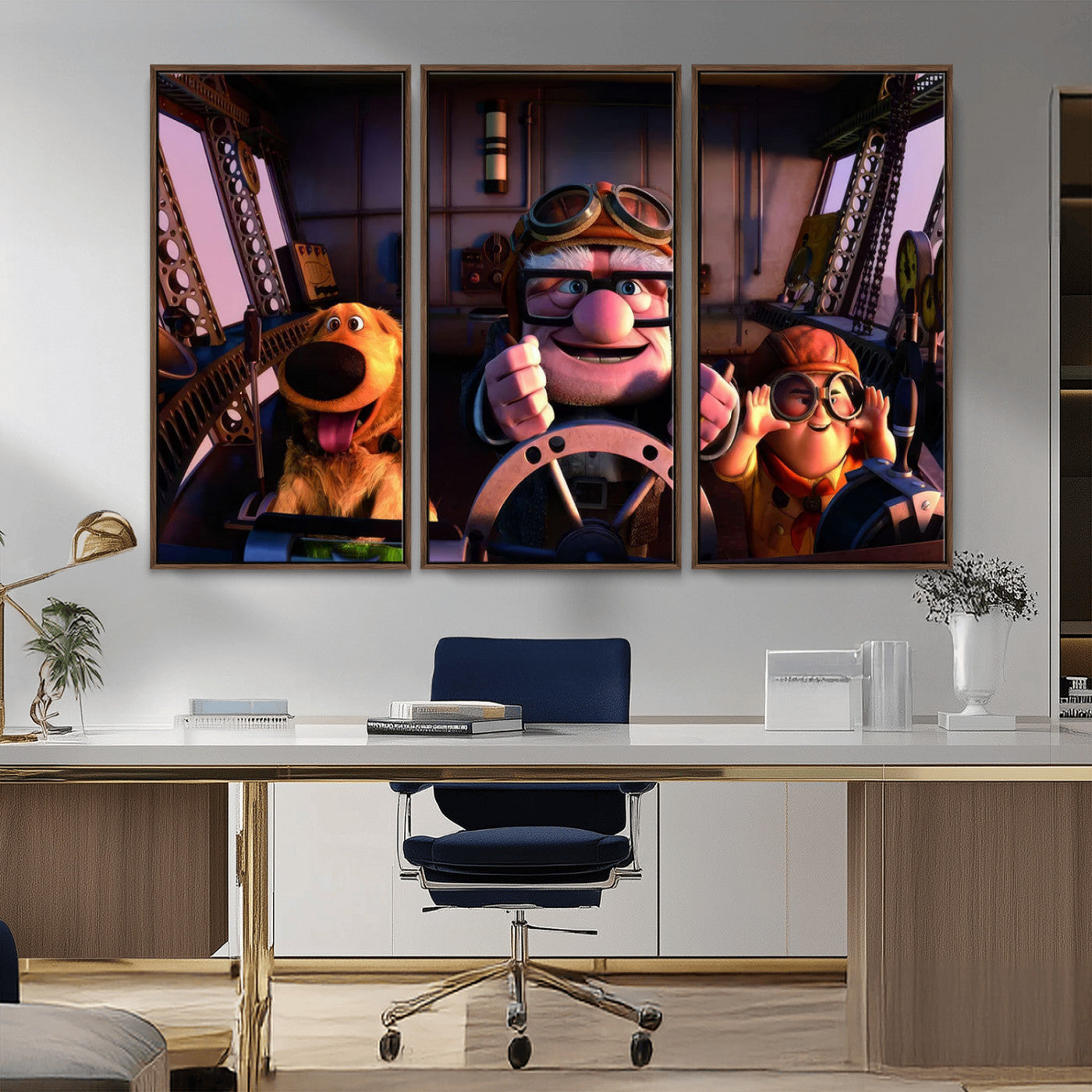 MGV-FC-48X32-3P - Carl Russel And Dog, Movie Up Poster, Movie Up Wall Art, Movie Up Poster Print, Carl