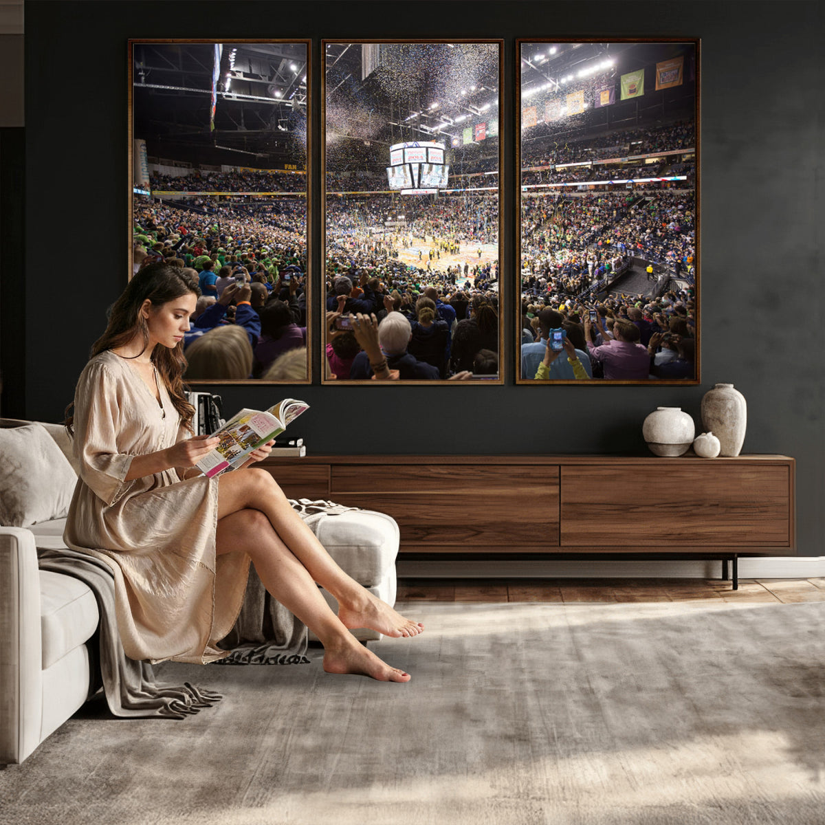 66251-MGV-CV-36X24 - Bridgestone Arena Wall Art Canvas, Nashville Predators