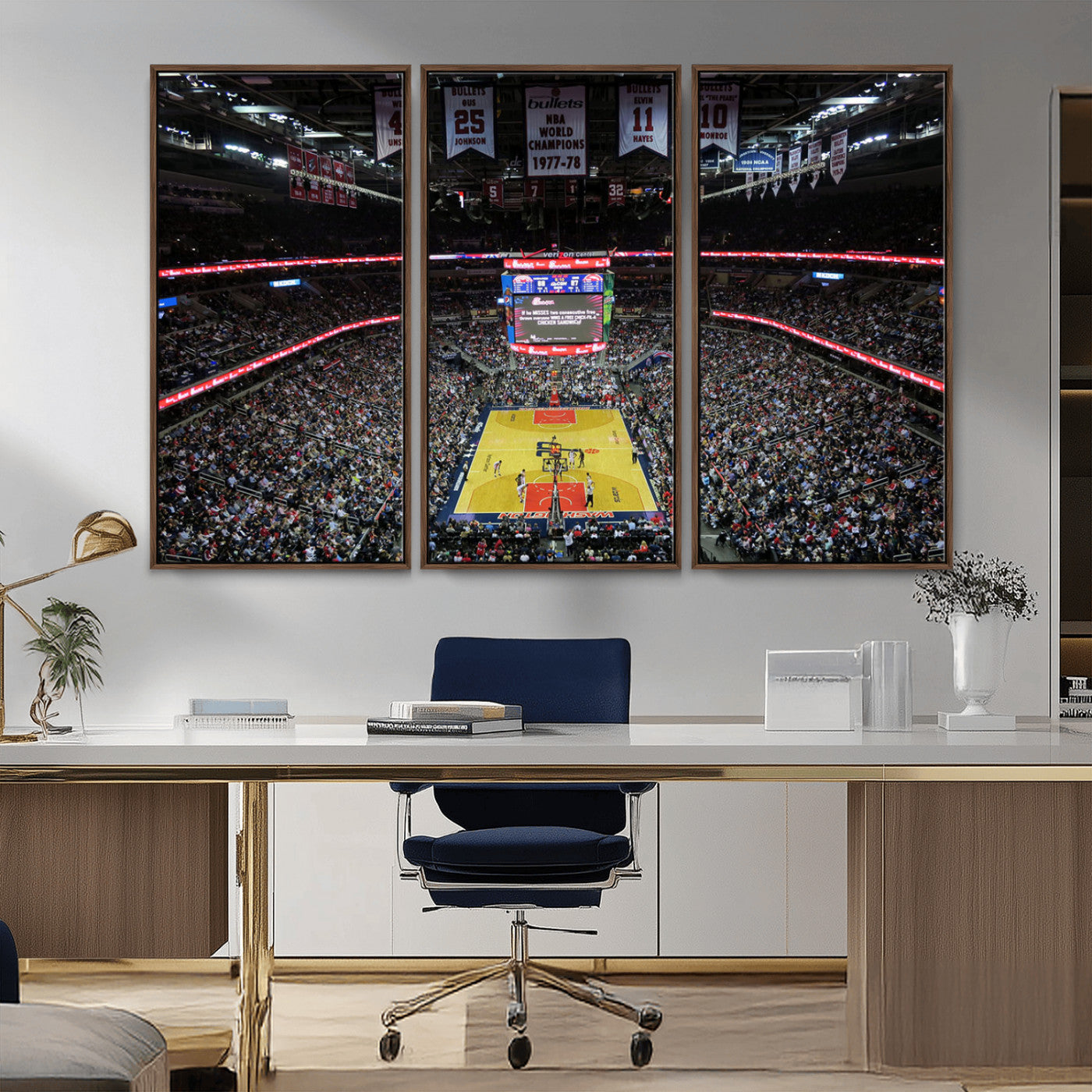 MGV-FC-48X32-3P - Capital One Arena Stadium Wall Art | Canvas Print | Ready to Hang | Washington D.C. Sports Decor