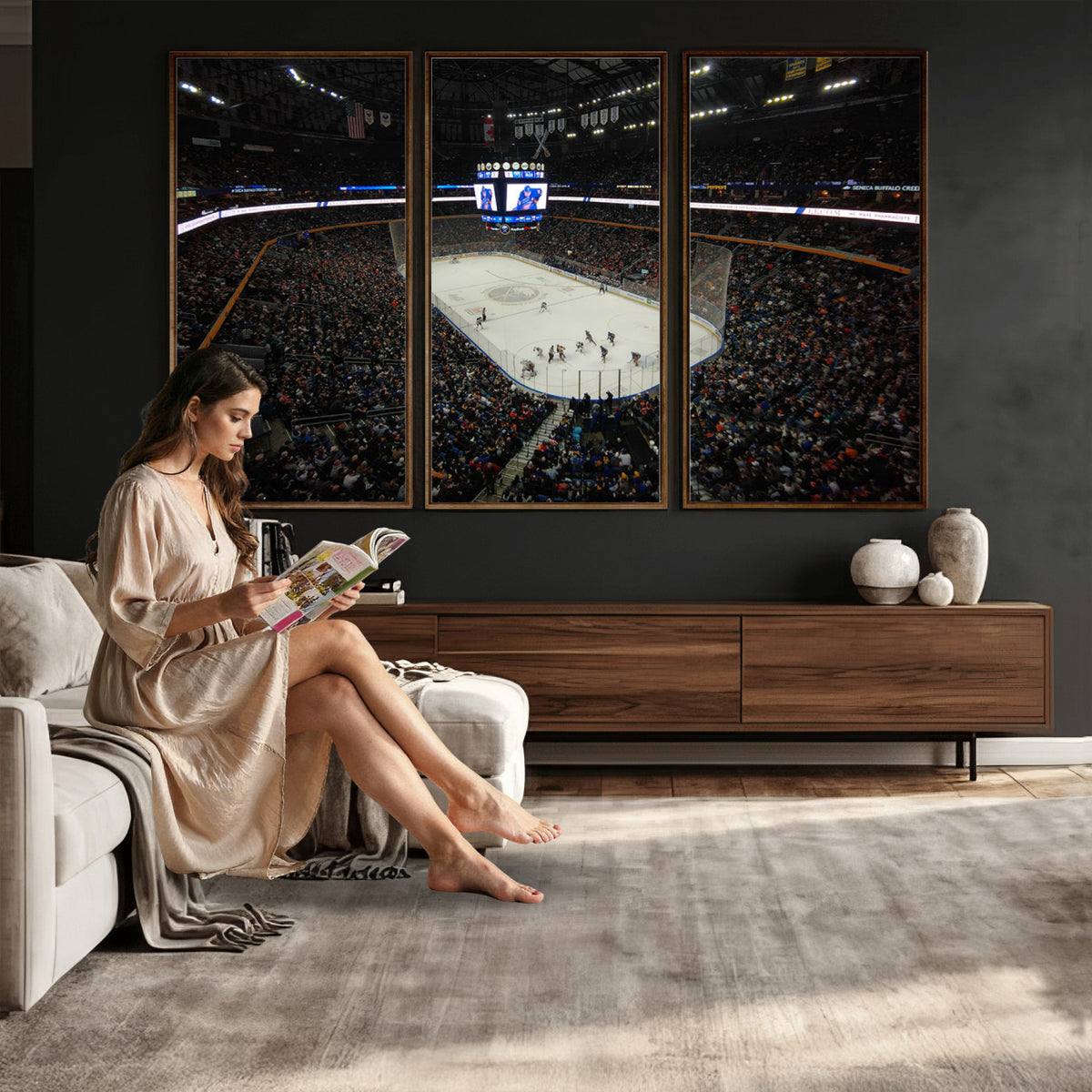 15132-MGV-CV-36X24 - KeyBank Center New York Buffalo Sabres Hockey Stadium Canvas