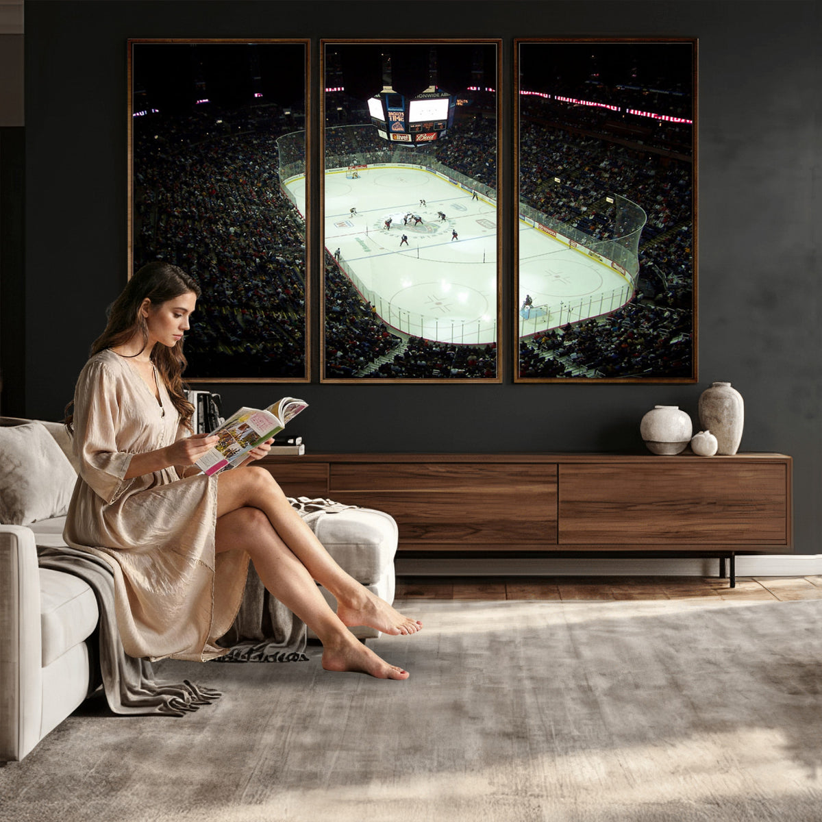38823-MGV-CV-36X24 - Nationwide Arena Ohio Columbus Blue Jackets Hockey Stadium