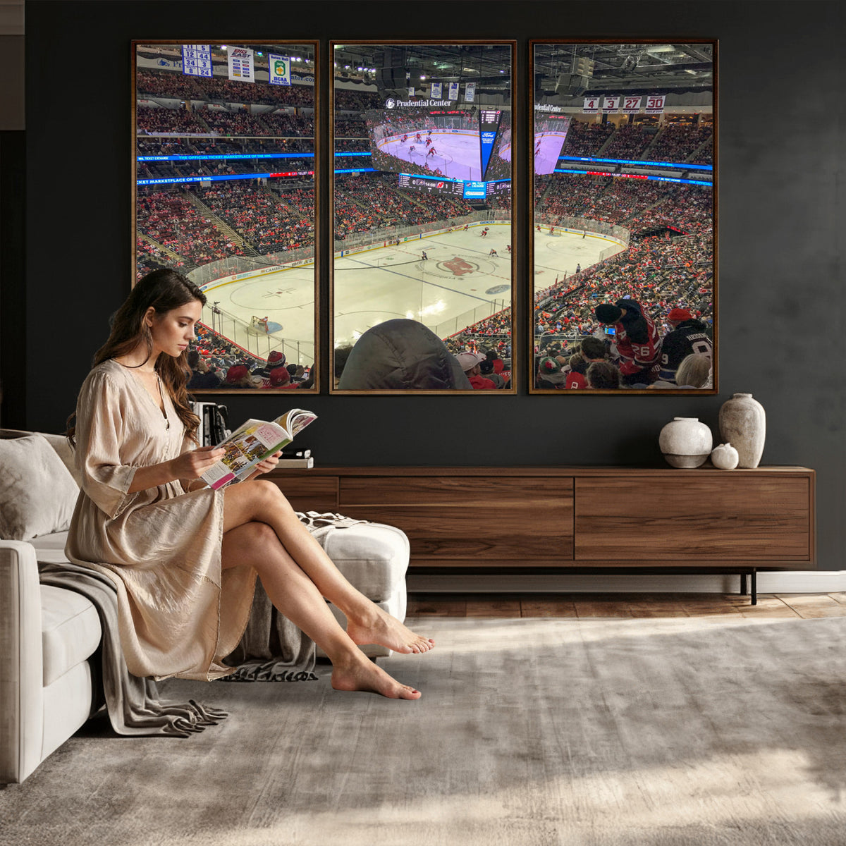 29638-MGV-CV-36X24 - Prudential Center Newark New Jersey Devils Hockey Stadium