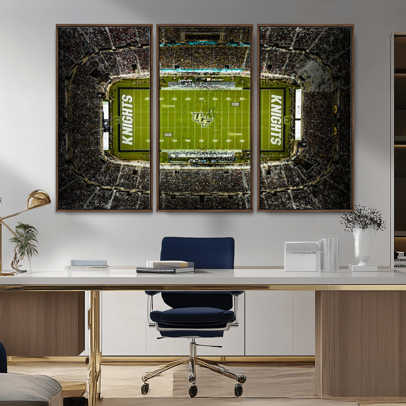 MGV-FC-48X32-3P - UCF Knights Football Team Print - Orlando FBC Mortgage Stadium Wall Art, UCF Knights Canvas Print