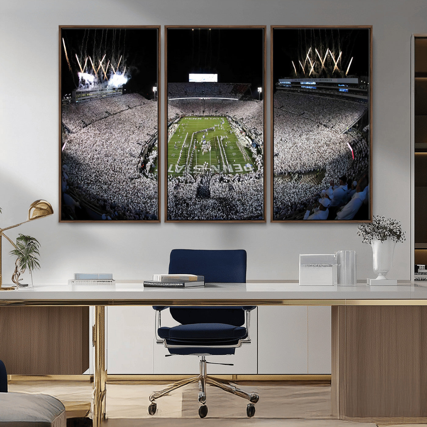 84537-MGV-CV-36X24-Penn State Beaver Stadium Canvas Wall Art - Nittany Lions Football Print