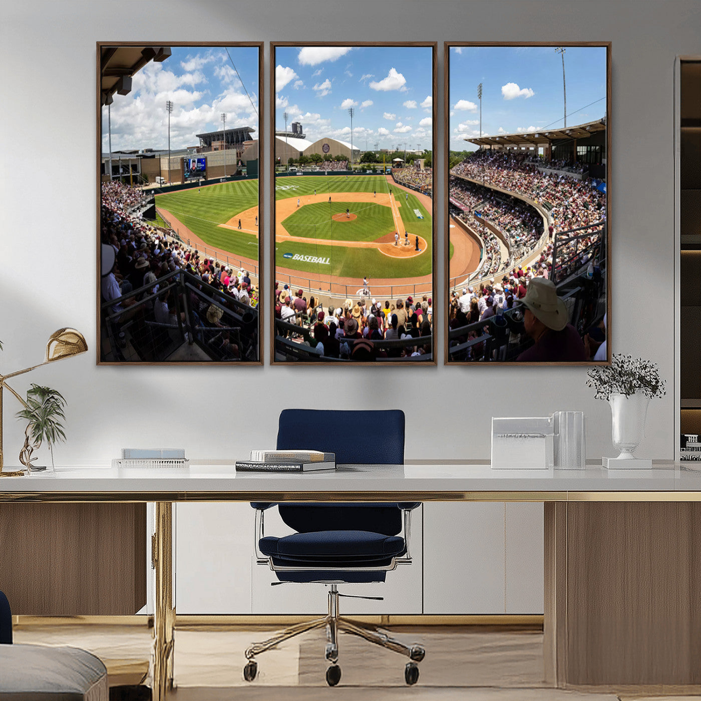 MGV-FC-48X32-3P - The Texas A&M University Aggies Athletics Team Print - College Station Kyle Field Wall Art Canvas