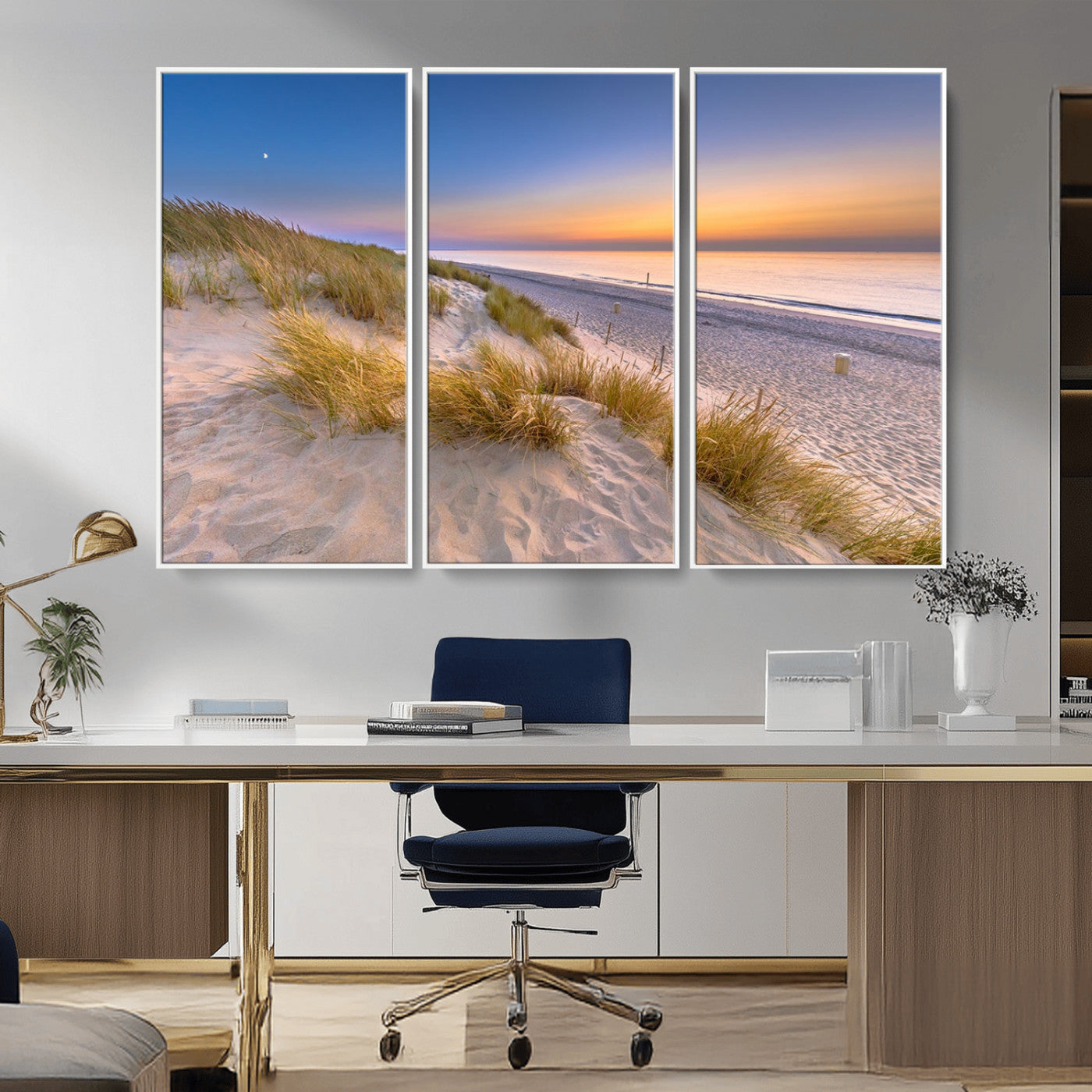 -Sunrise On The Beach Wall Art Canvas Print