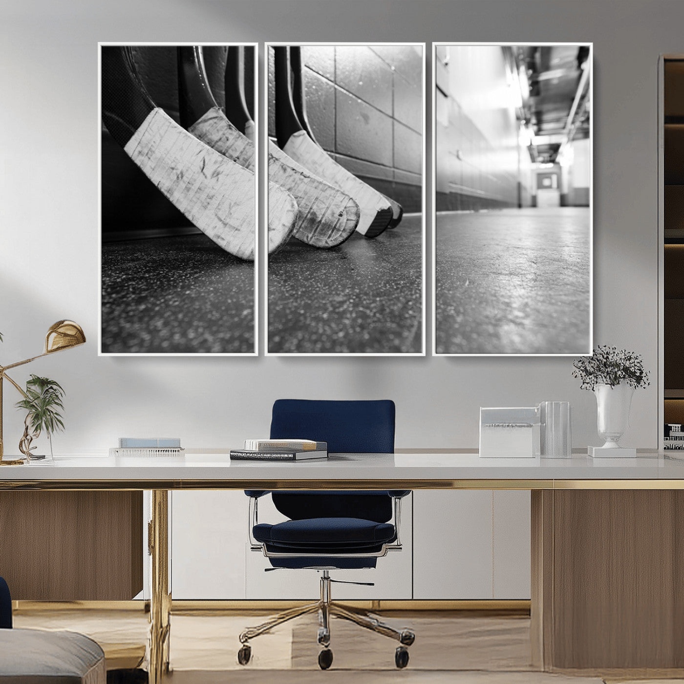 MGV-FC-48X32-3P - Ice Hockey Wall Art Canvas Print