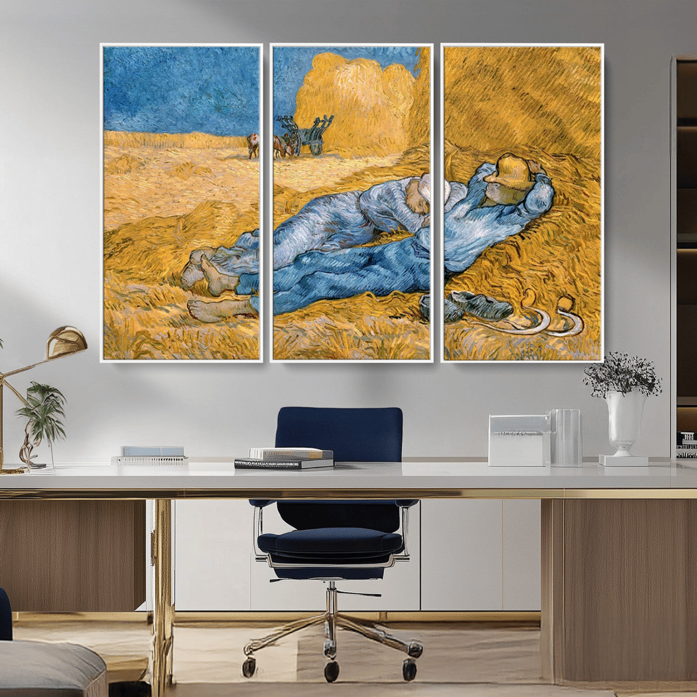 MGV-FC-48X32-3P - Master Artist Vincent Van Gogh Nature Wilderness Illustrs Fine Art Canvas Print