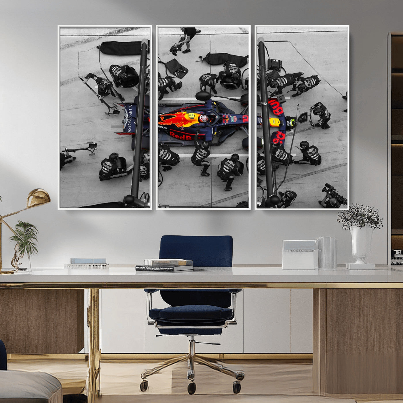 MGV-FC-48X32-3P - RedBull Formula 1 Canvas Wall Art Print