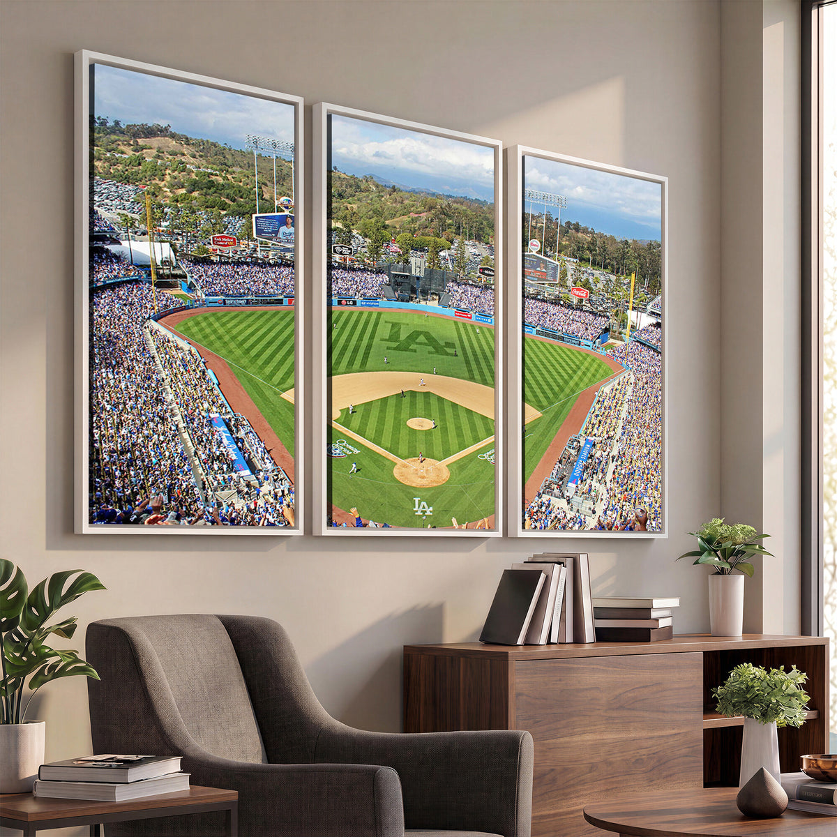 34760-MGV-CV-36X24 - Citi Field Wall Art Print | 3-Panel New York Mets Baseball Stadium Canvas Print