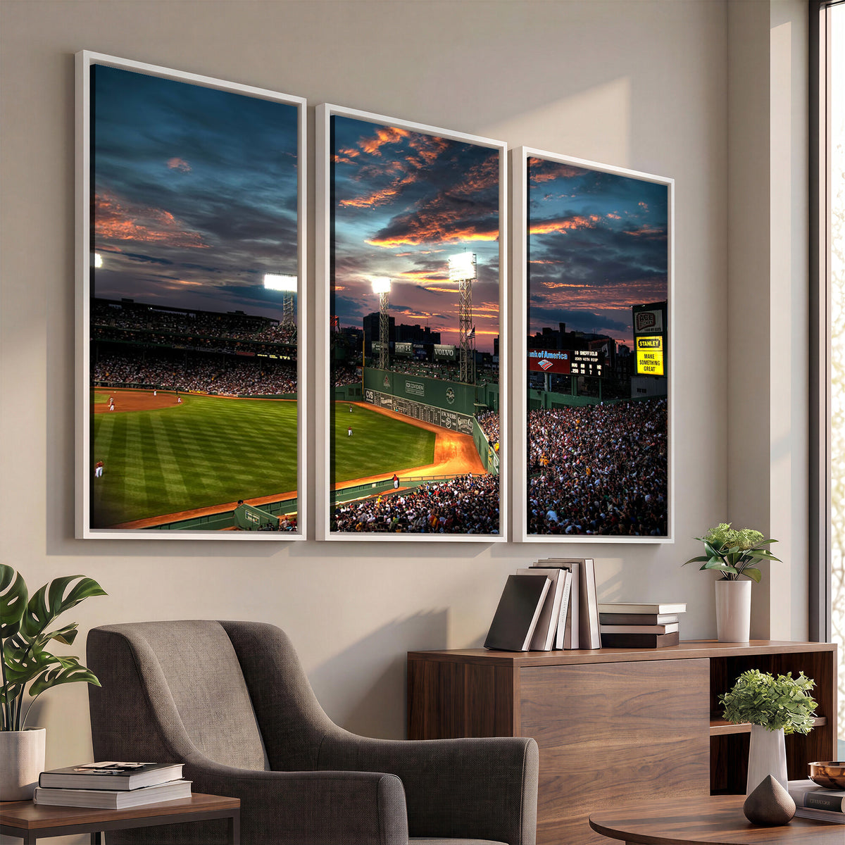 66781-MGV-CV-36X24 - Fenway Park Boston Massachusetts Stadium Wall Art Canvas Print