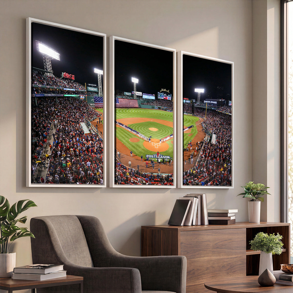 47365-MGV-CV-36X24 - Fenway Park Wall Art Canvas Print | Large Baseball Stadium Canvas for Boston Red Sox Fans