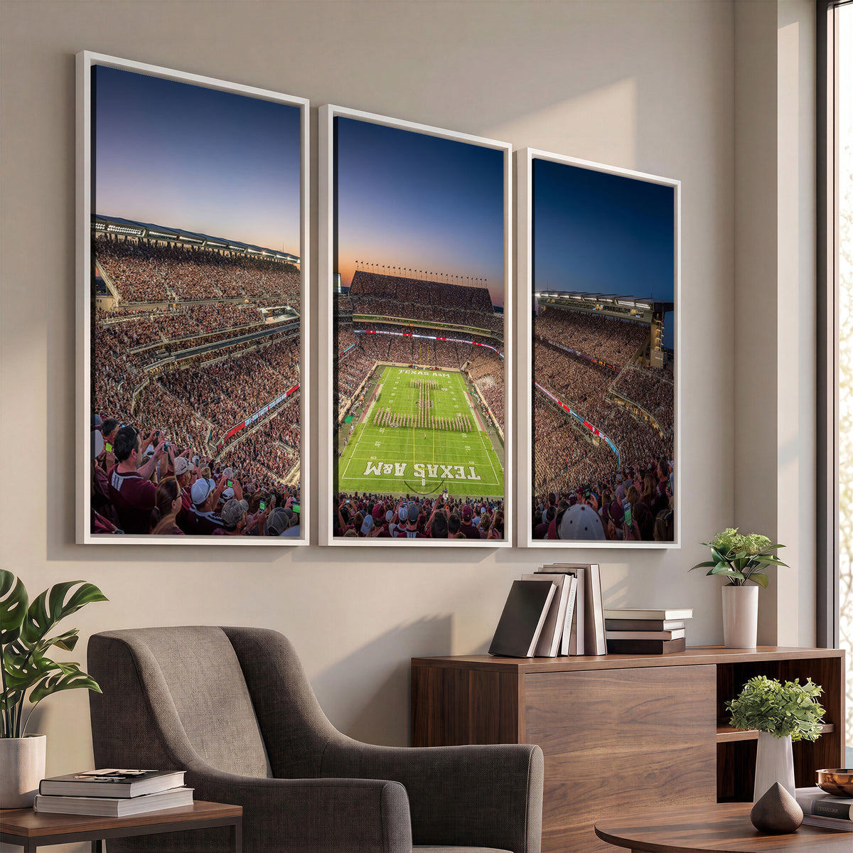 17421-MGV-CV-36X24 - Kyle Field Wall Art Print | Large Texas A&M Aggies Football Canvas Print for Sports Enthusiasts |