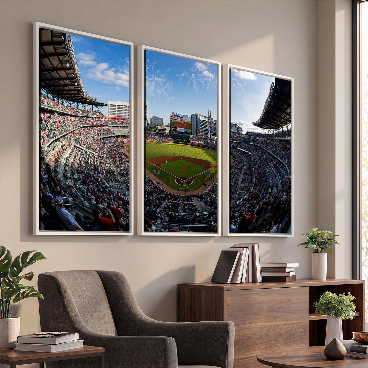 78608-MGV-CV-36X24 - Truist Park Stadium Canvas Wall Art, Atlanta Braves Game Day Decor