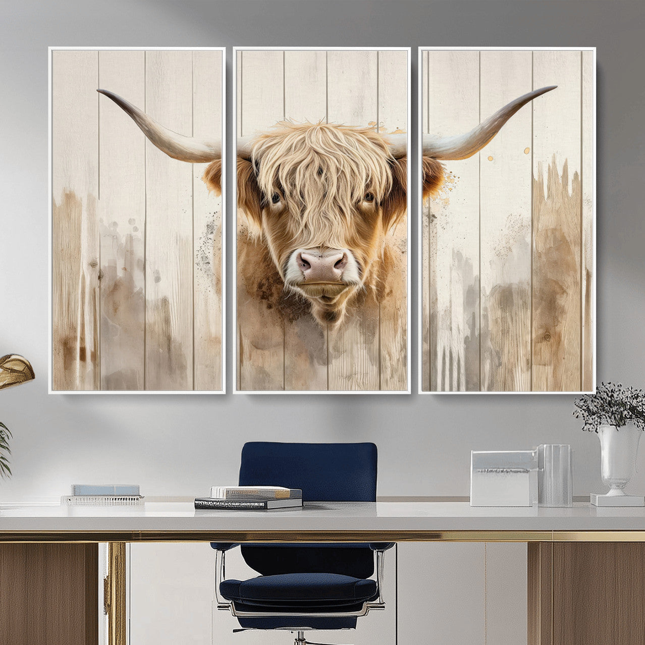 83059-MGV-CV-36X24 - Vibrant Autumn Landscape Canvas Wall Art - Fall Foliage and Mountain View Print for Home, Farmhouse, and Cozy Cabin Decor, Ready to Hang