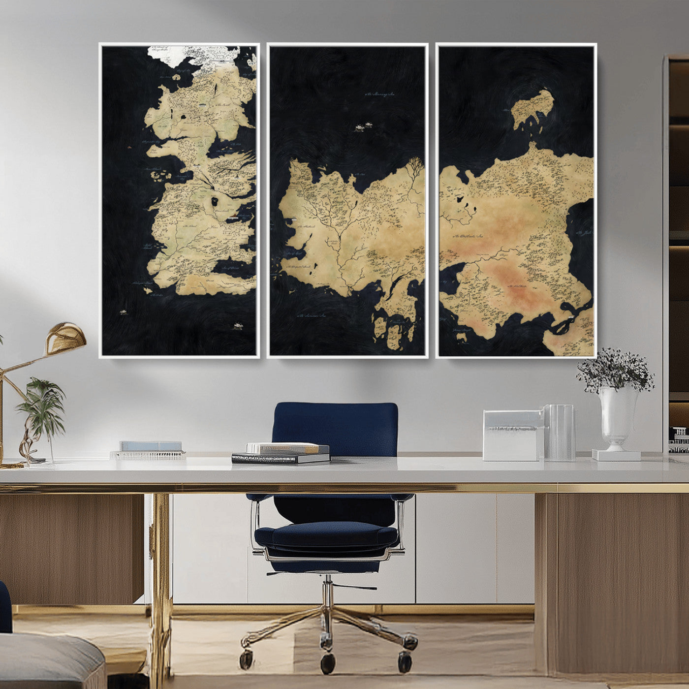 MGV-FC-48X32-3P - Push Pin World Map Canvas Print – Framed Wall Art for Couples to Track Their Travels – Anniversary