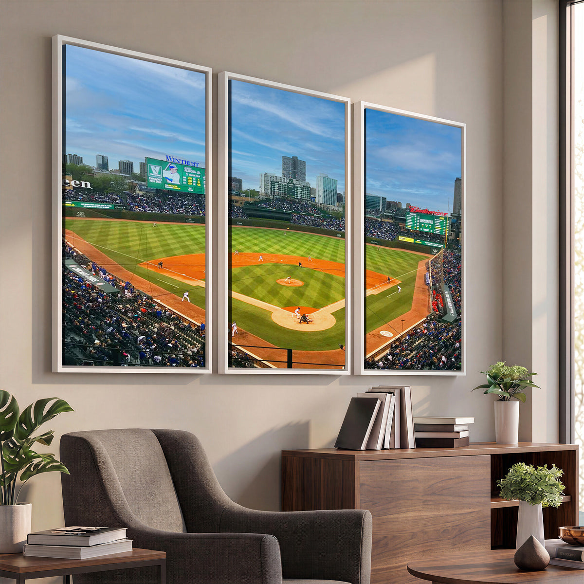 86839-MGV-CV-36X24 - Wrigley Field Chicago Cubs Panoramic Canvas Print