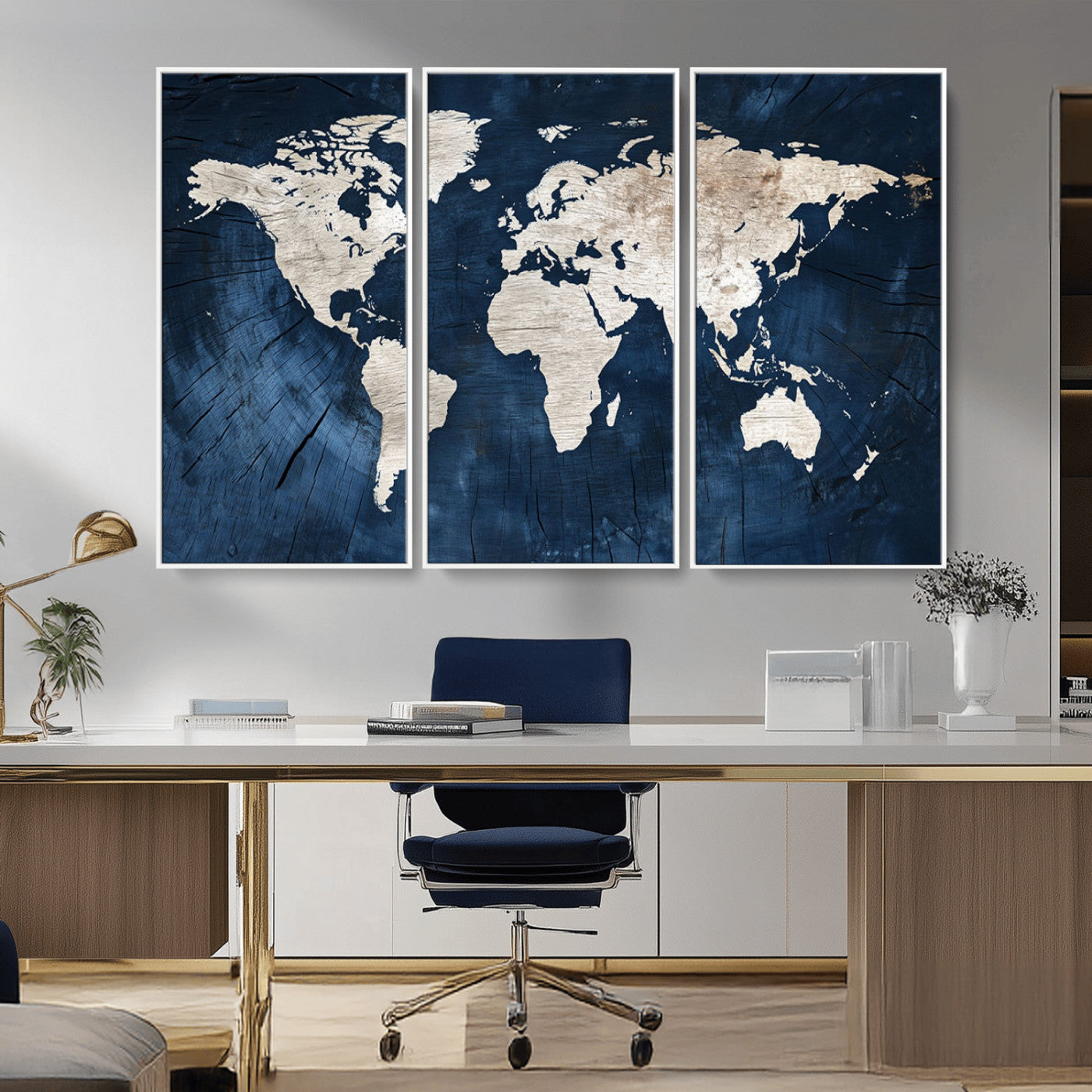 MGV-FC-48X32-3P - Push Pin World Map Canvas Print – Framed Wall Art for Couples to Track Their Travels – Anniversary