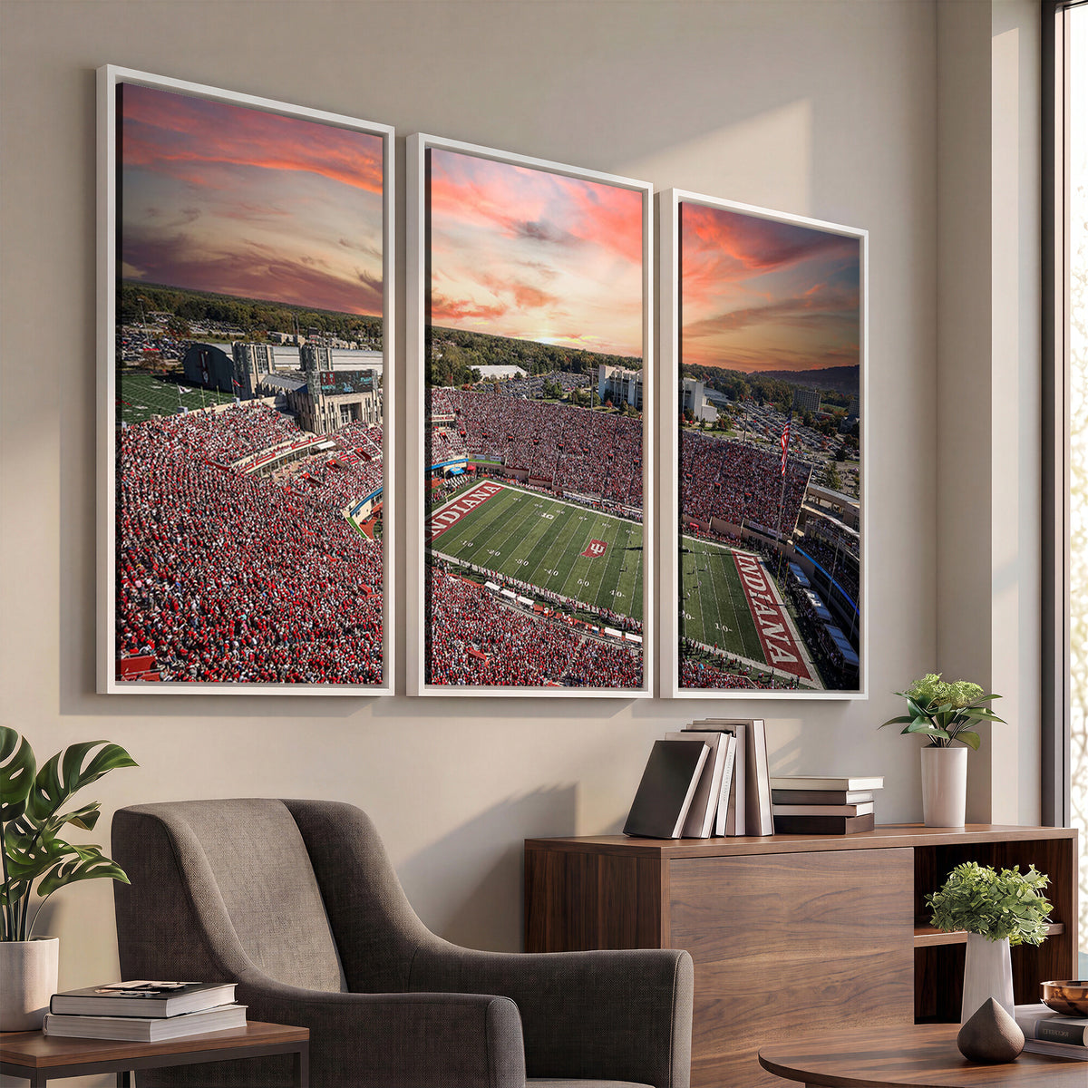 51135-MGV-CV-36X24 - Indiana Memorial Stadium Wall Art Canvas Print