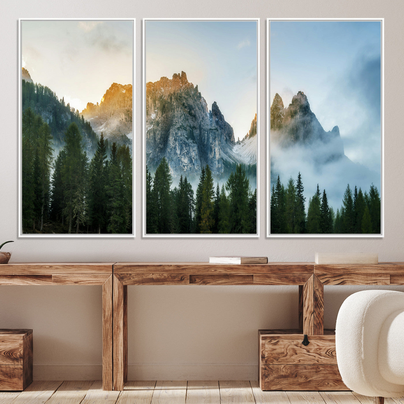 21145440-MGV-CV-36X24-Wilderness Wall Art - Framed Nature Landscape Decor, Mountain Wall Art Canvas Print, Framed Nature Landscape Decor Art
