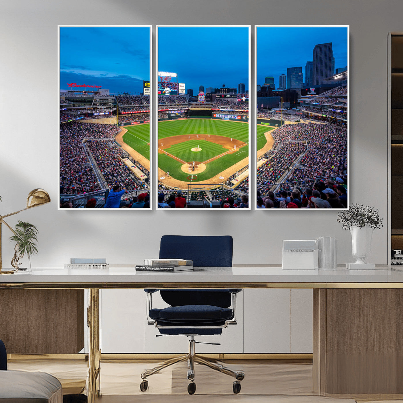 MGV-FC-48X32-3P - Target Field Stadium Wall Art - Minnesota Twins Baseball Print