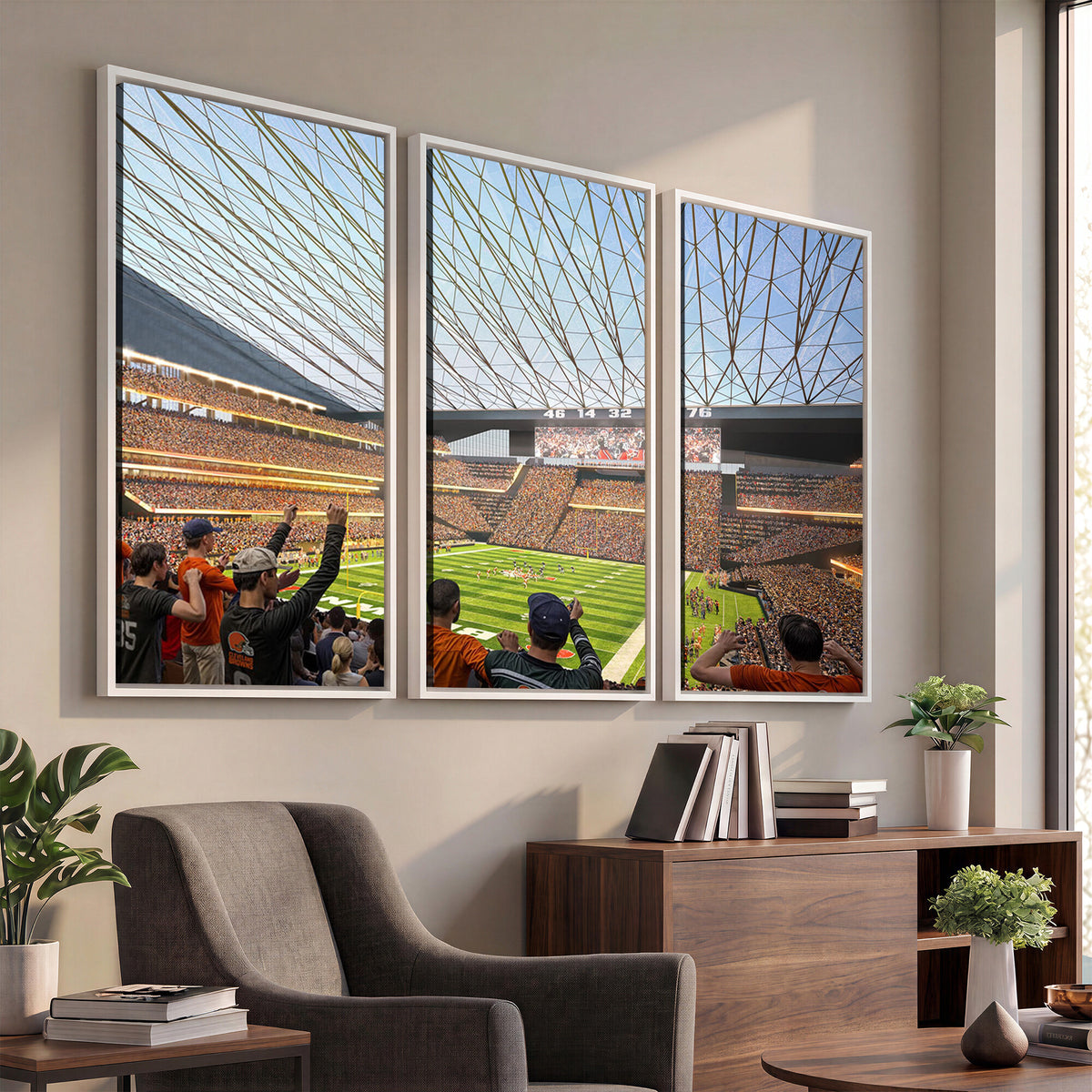 81960112-MGV-CV-36X24 - Cleveland Browns Stadium Wall Art Canvas Print