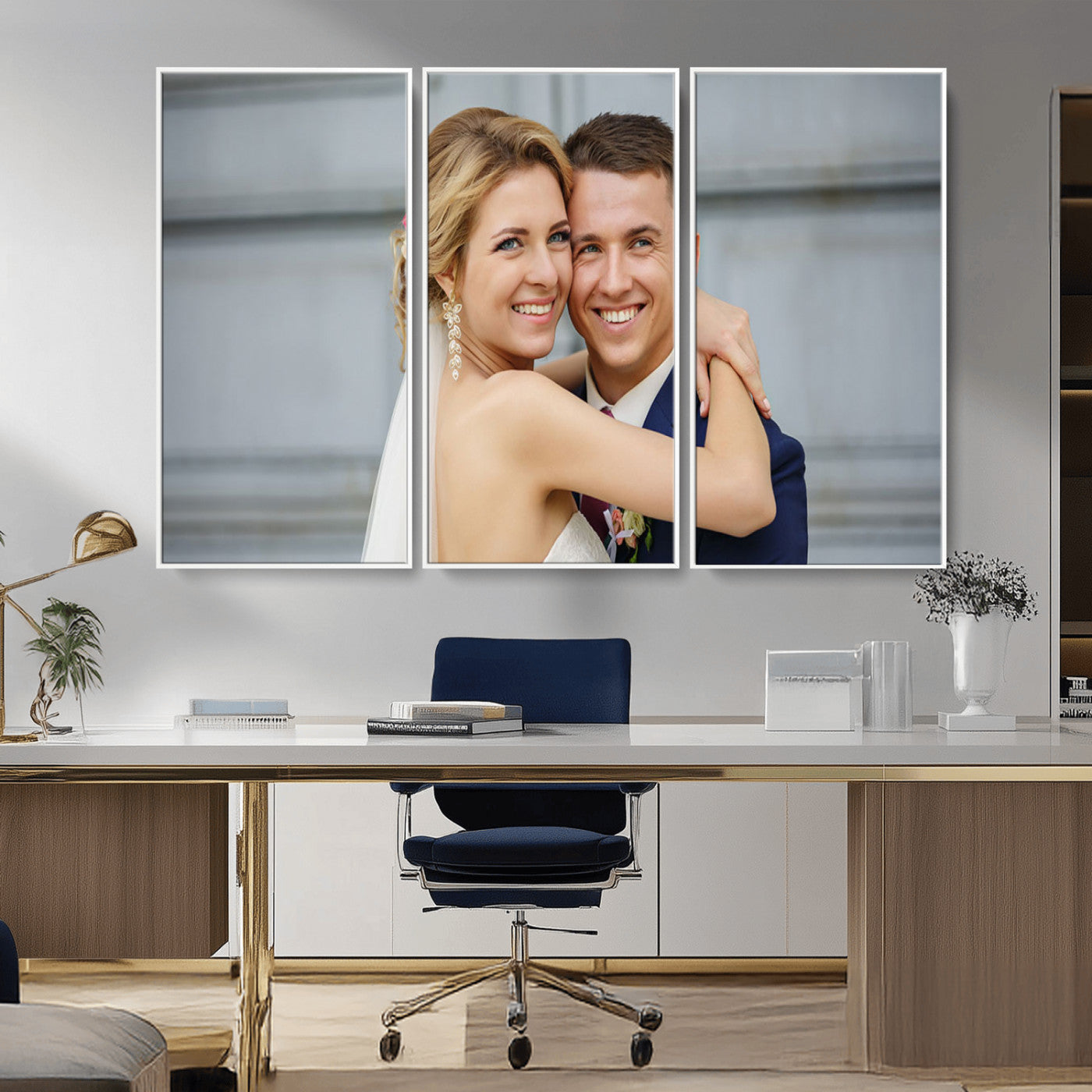 MGV-FC-48X32-3P - Create Your Own Photo Framed Canvas Print - Custom Personalized Wall Art Print for Gift