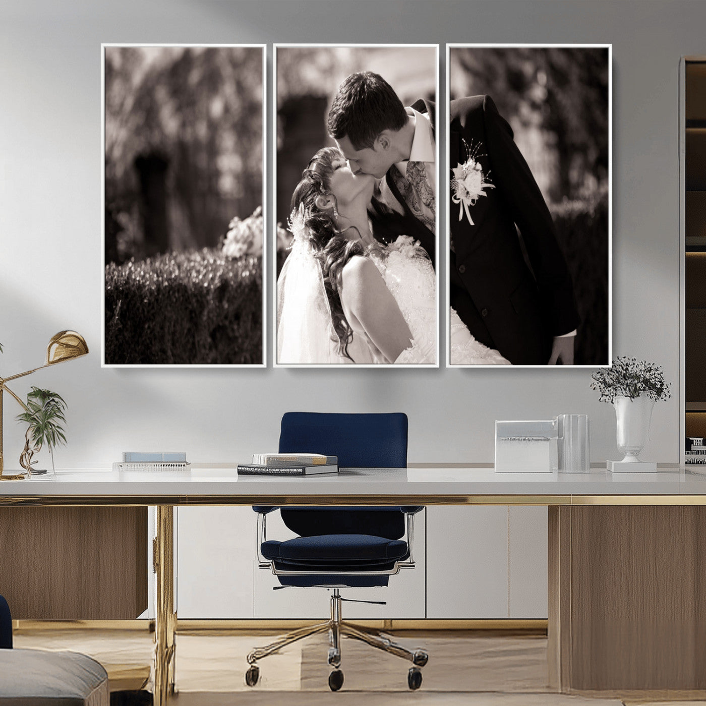 MGV-FC-48X32-3P - Create Your Own Photo Canvas Print - Personalized Wall Art for Home Decor Wall Art Print, Create