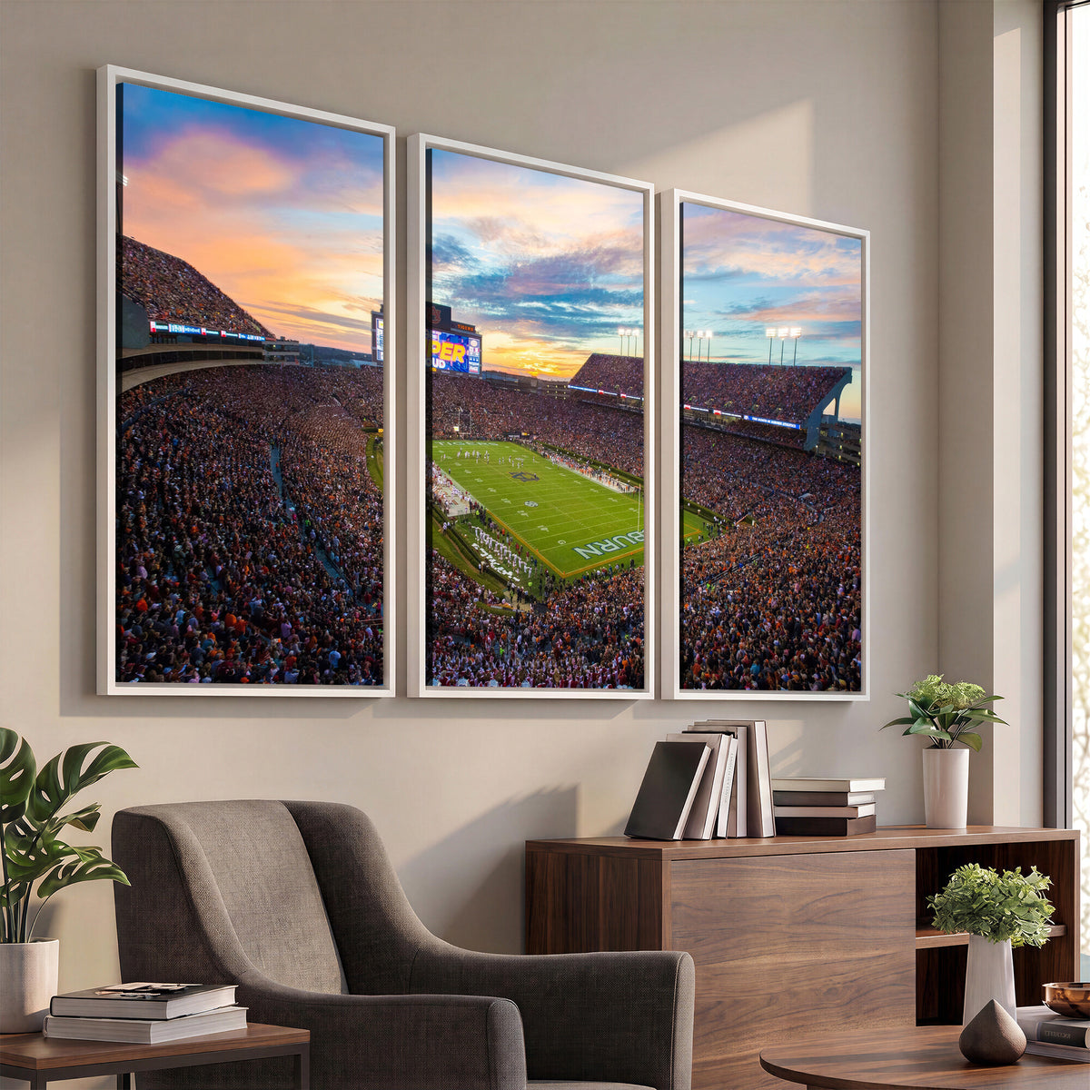 75203764-MGV-CV-36X24 - Jordan-Hare Stadium Auburn Tigers Football Stadium Canvas Wall Art