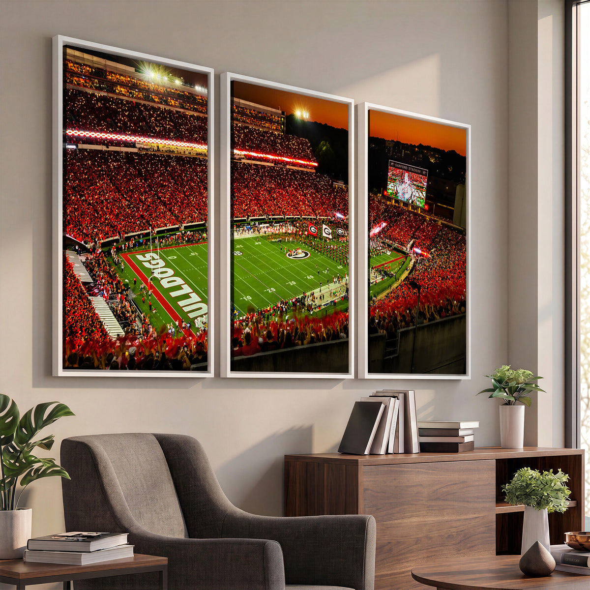 48894104-MGV-CV-36X24 - Georgia Bulldogs Stadium Wall Art Canvas Print, Sanford Stadium
