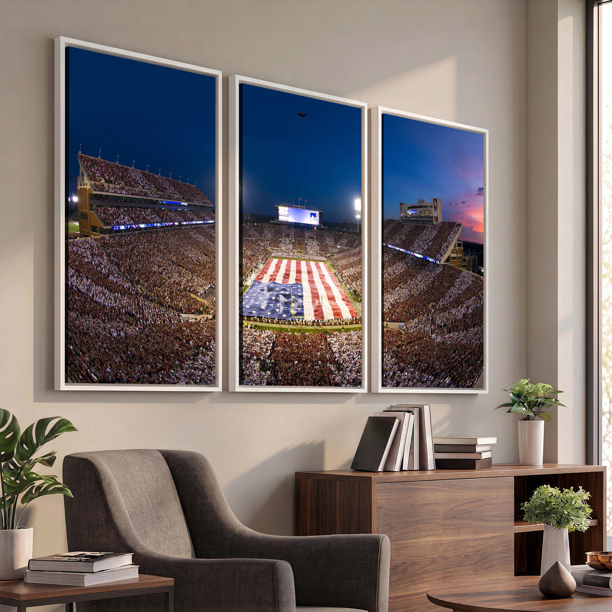 12979182-MGV-CV-36X24 - Oklahoma Sooners Memorial Stadium Wall Art Canvas Print