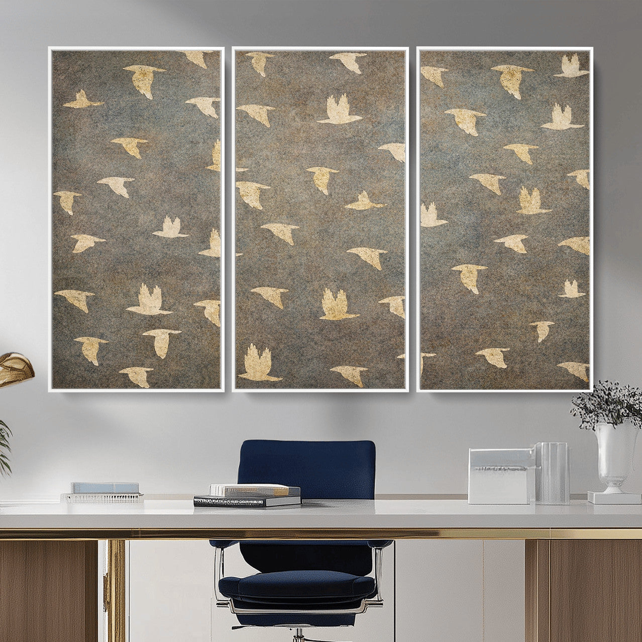 20532514-MGV-CV-36X24 - Abstract Birds Wall Art Canvas Print