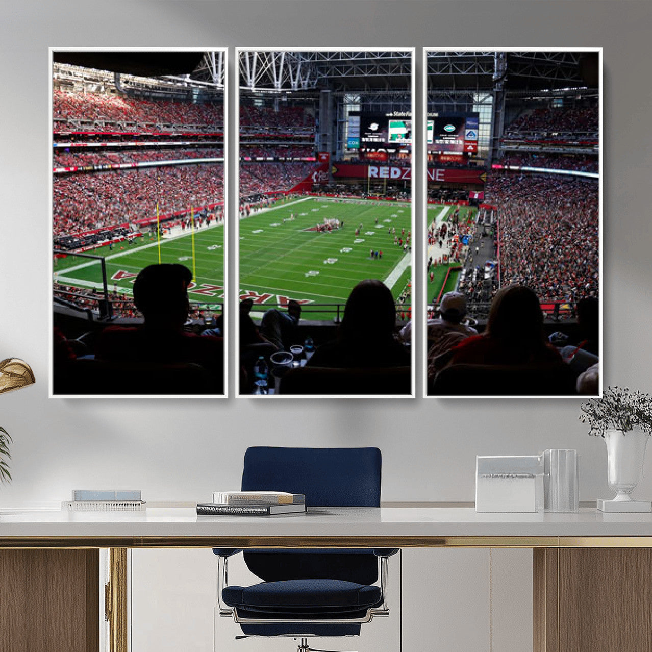 84196298-MGV-CV-36X24 - State Farm Stadium Canvas Wall Art, Arizona Cardinals Football Stadium Print, Glendale NFL Arena Photography Artwork
