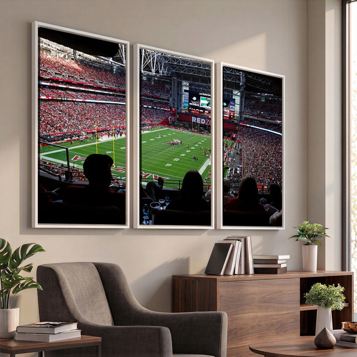 84196298-MGV-CV-36X24 - State Farm Stadium Canvas Wall Art, Arizona Cardinals Football Stadium Print, Glendale NFL Arena Photography Artwork