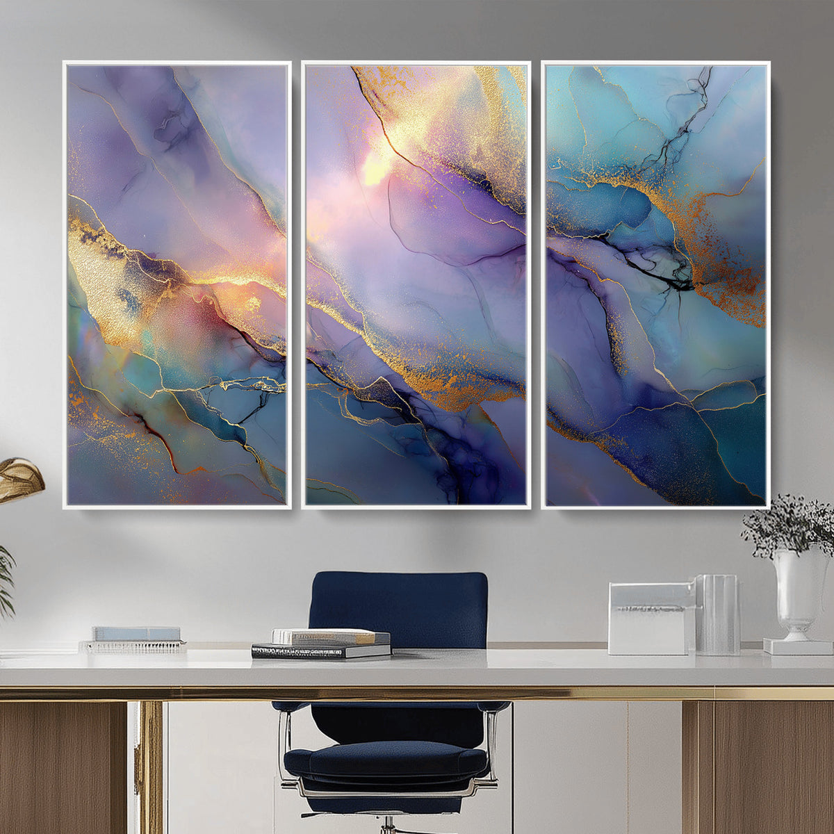 50939878-MGV-CV-36X24 - Colorful Abstract Canvas Wall Art Print, Vibrant Popup Color Art Print