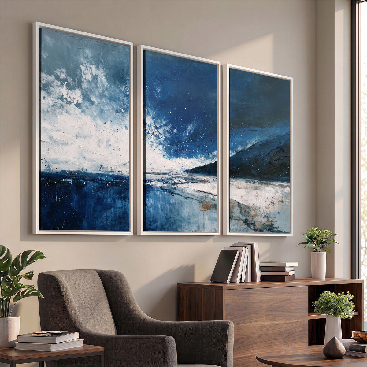 76136620-MGV-CV-36X24 - Extra Large Abstract Wall Art Canvas Print