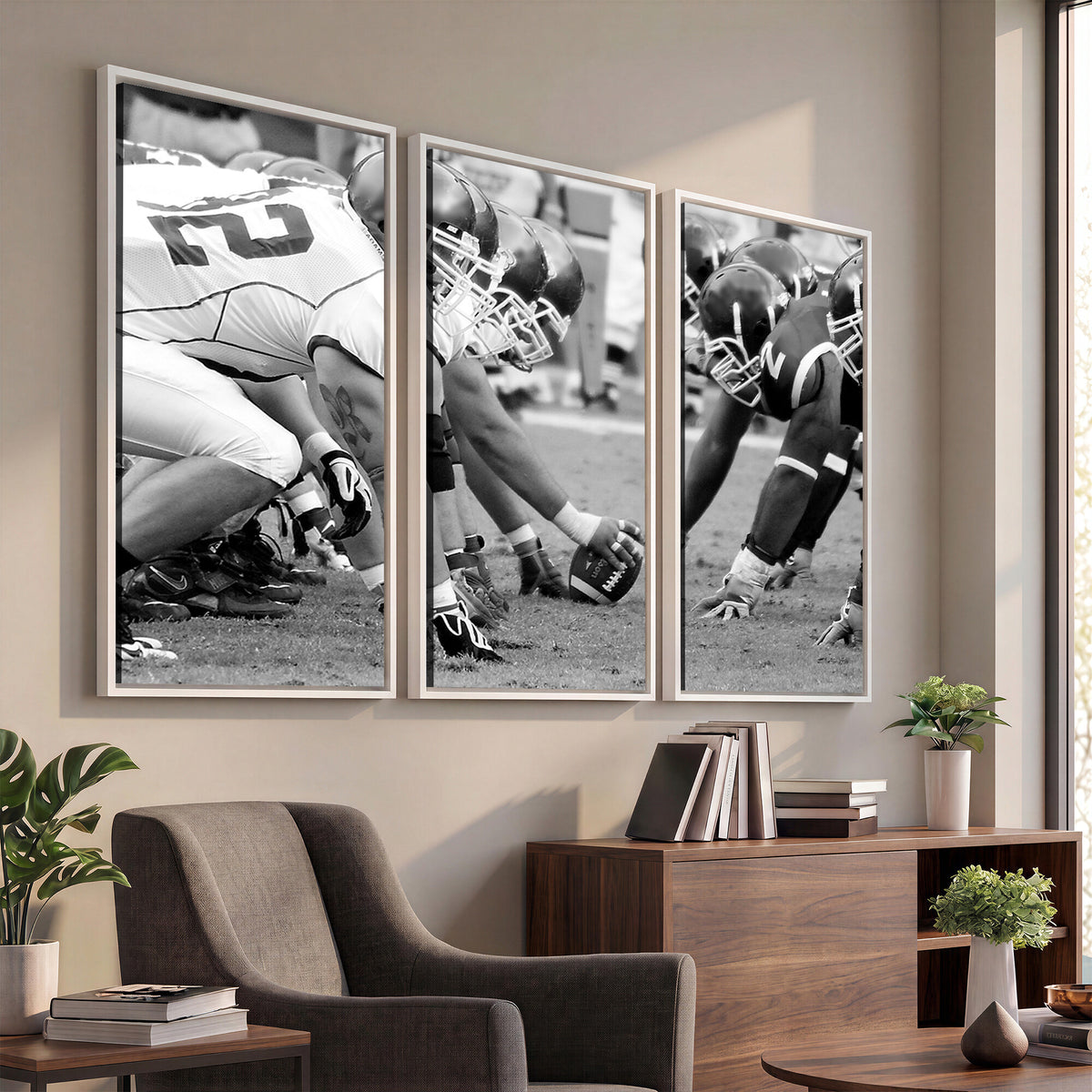 97432-MGV-CV-36X24 - American Football Player Wall Art Canvas Print