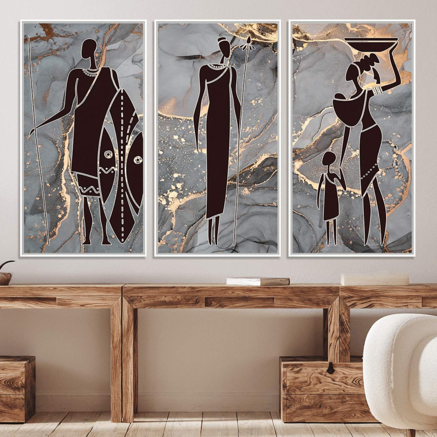 81756-MGV-CV-36X24-African American Wall Art African Women Painting Canvas Print