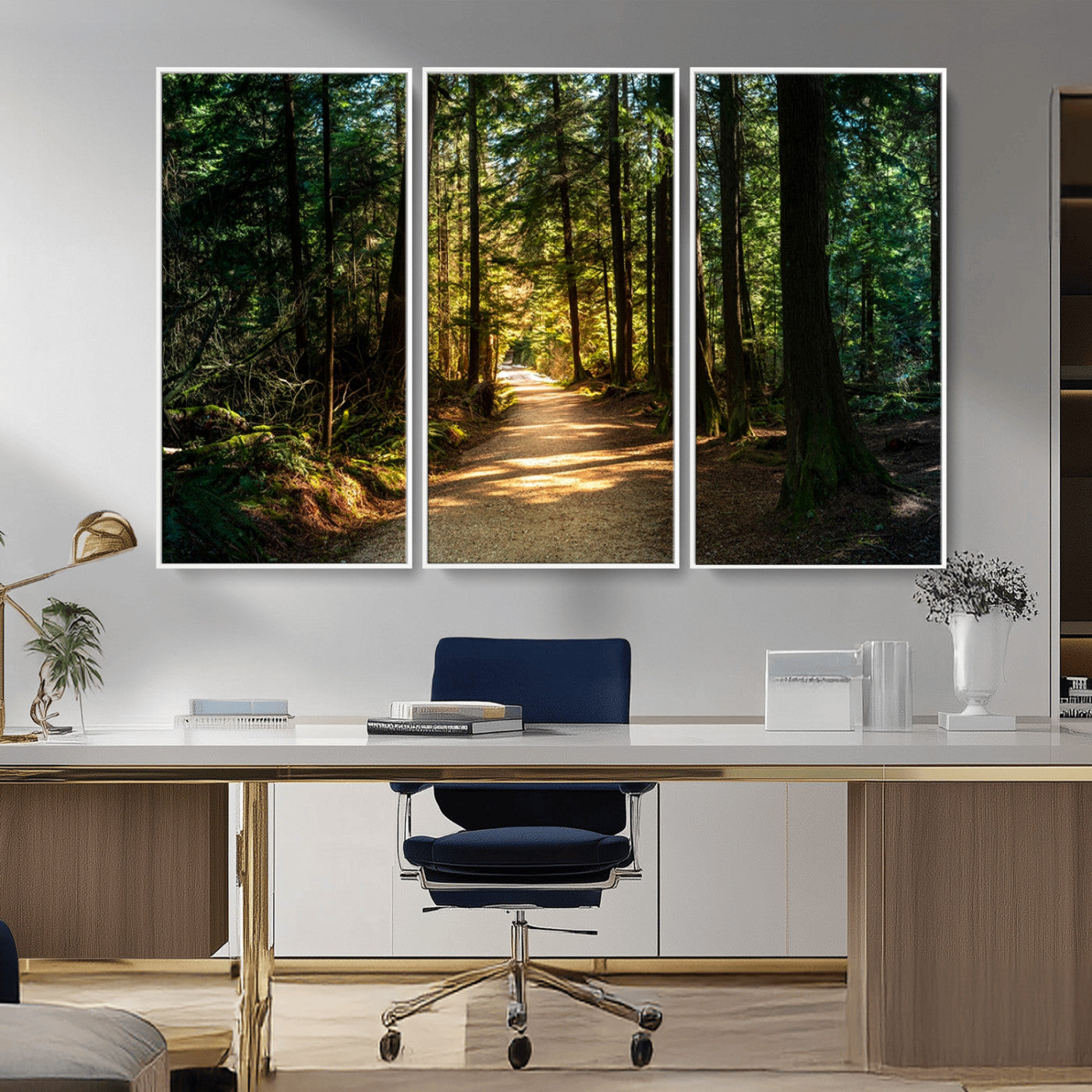 MGV-FC-48X32-3P - Natural Landscape Wall Art Relaxing Forest Canvas Print