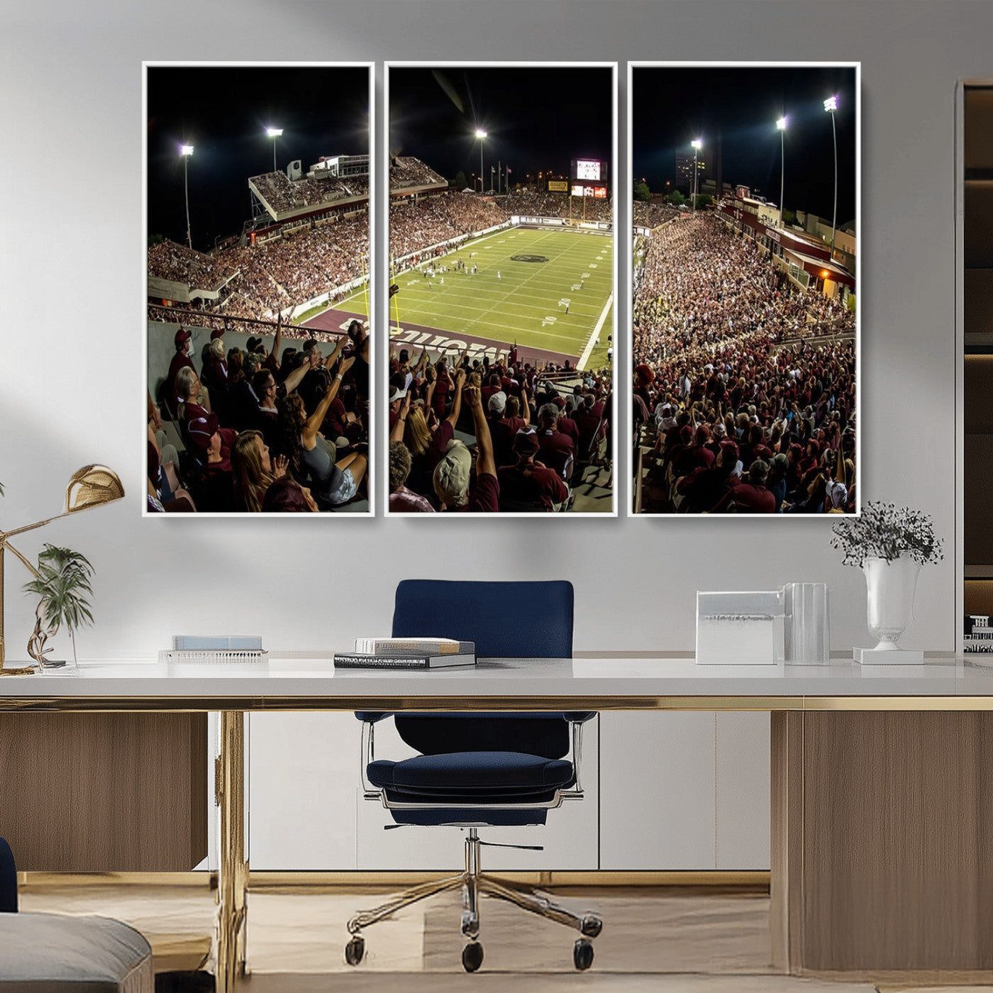 MGV-FC-48X32-3P - Washington-Grizzly Stadium Canvas Print, American Football Wall Art Canvas Print, Stadium Sport Wall