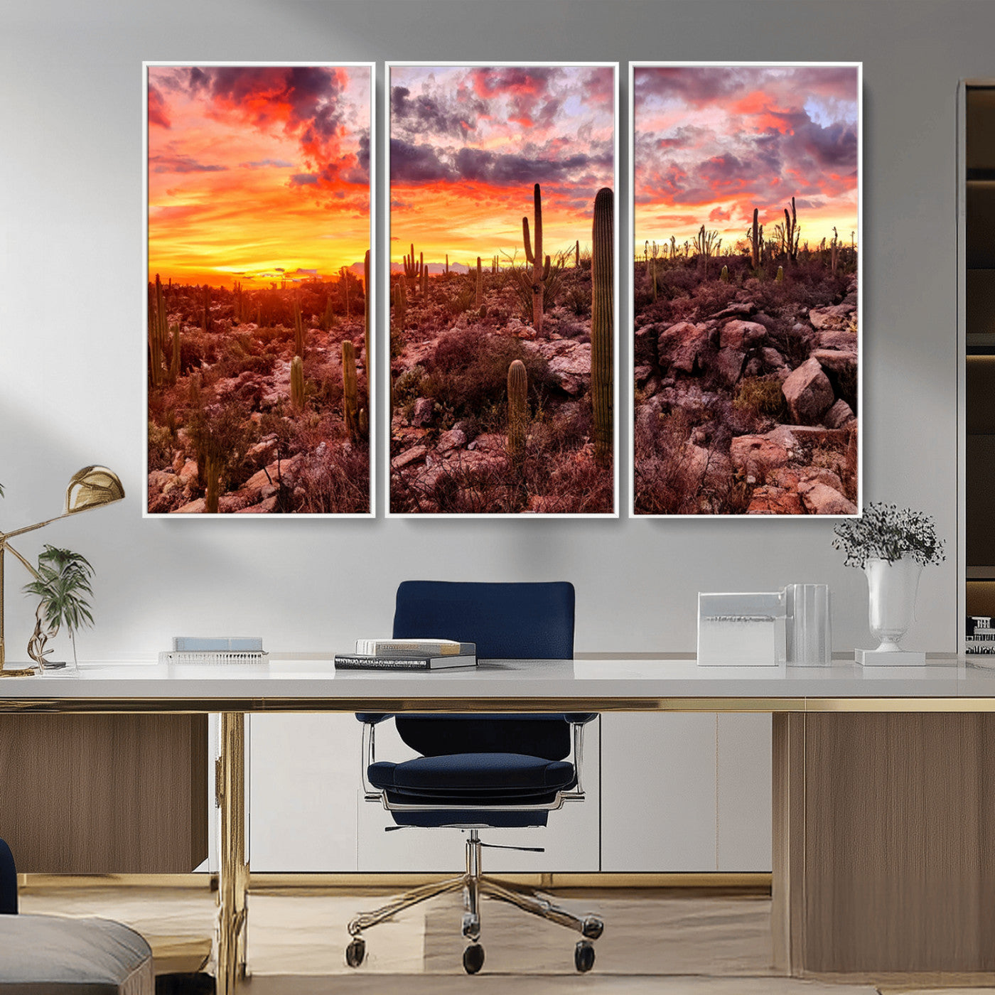 MGV-FC-48X32-3P - Arizona Desert Print, Western Cowboy Wall Art Print
