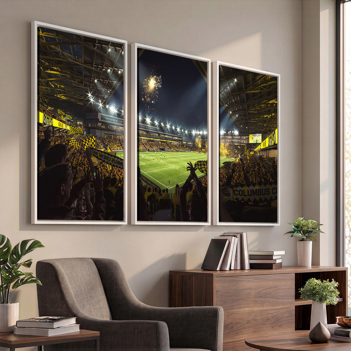 51122-MGV-CV-36X24 - Columbus Crew Soccer Team Print - Columbus Crew Stadium Wall Art Canvas Print