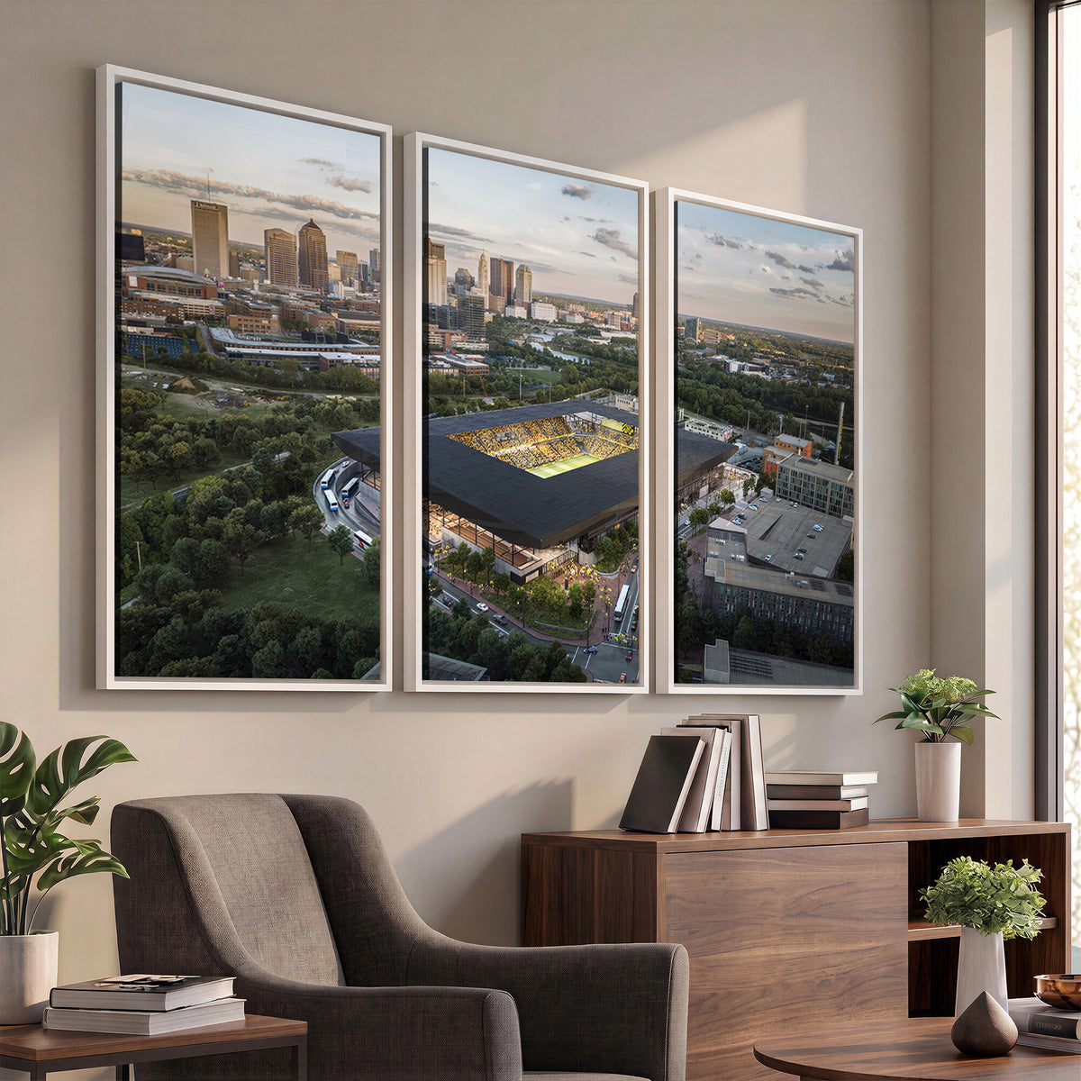90971-MGV-CV-36X24 - Columbus Crew Soccer Team Print - Columbus Crew Stadium Wall Art, Columbus Crew Soccer Wall Art