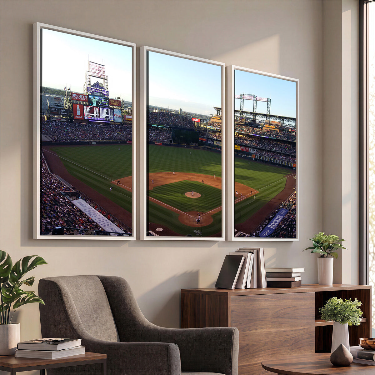 21638-MGV-CV-36X24 - Colorado Rockies Coors Field Wall Art Canvas Print, MLB Baseball Stadium