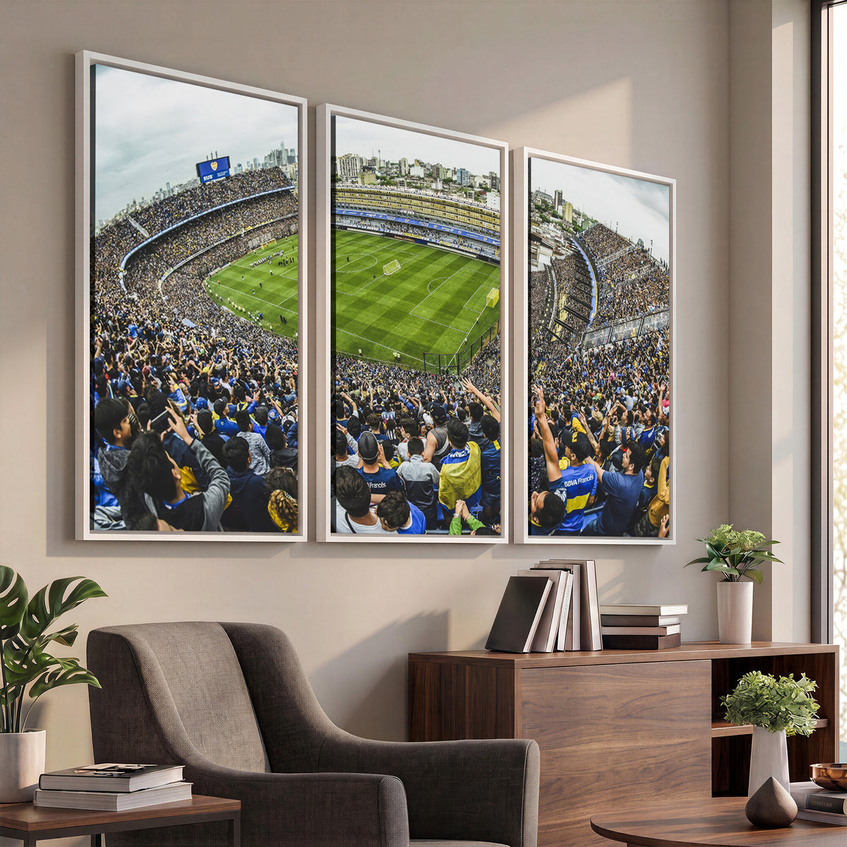 63839-MGV-CV-36X24 - Boca Juniors Soccer Team Print Wall Art, Buenos Aires Bombonera Stadium