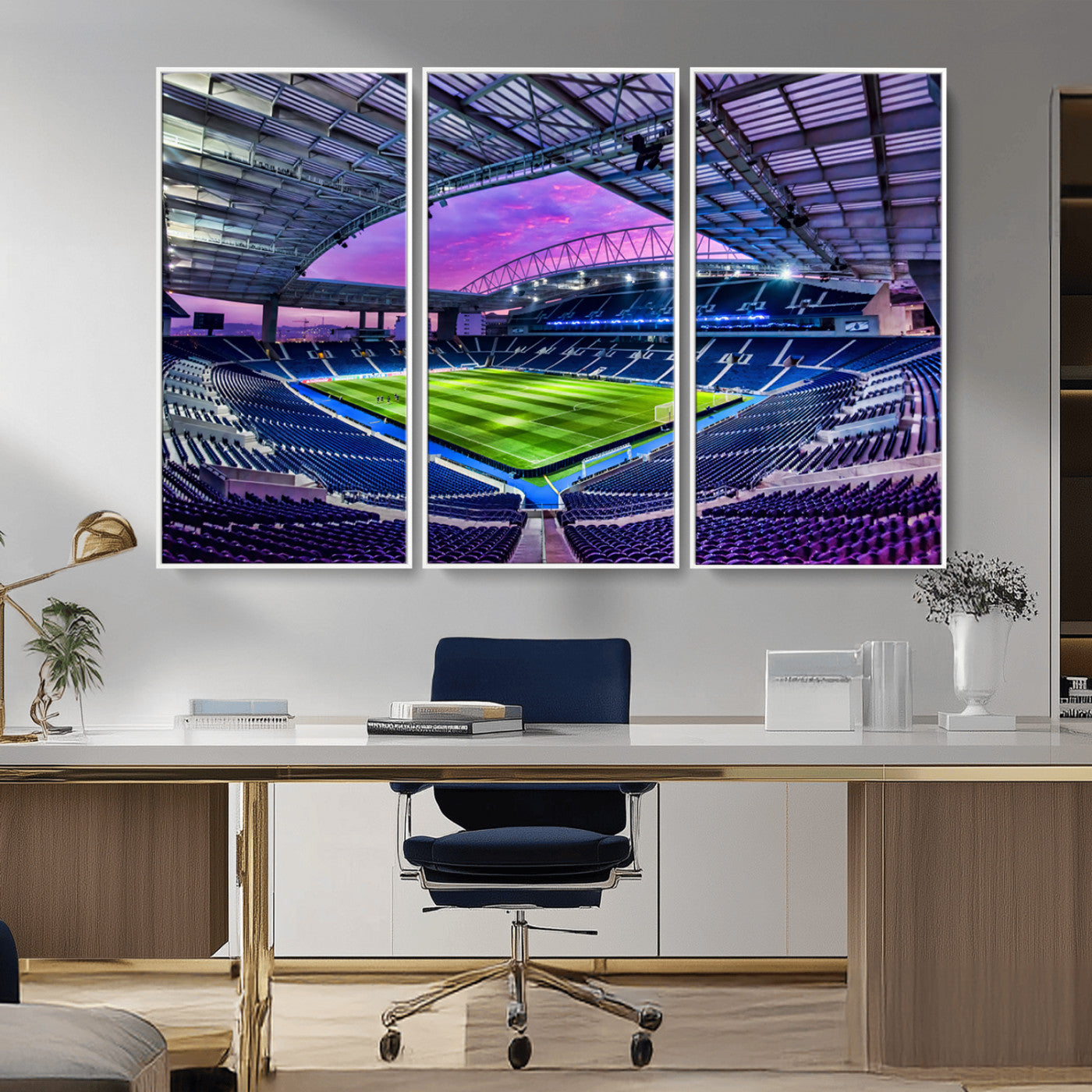 MGV-FC-48X32-3P - FC Porto Soccer Team Print Canvas- Dragon Stadium Wall Art Canvas Print